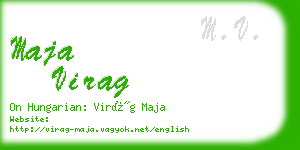 maja virag business card